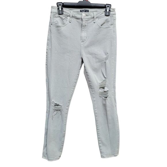 Abercrombie & Fitch Simone High Rise‎ Ankle Jeans Seafoam Green Womens 28 - Picture 1 of 14
